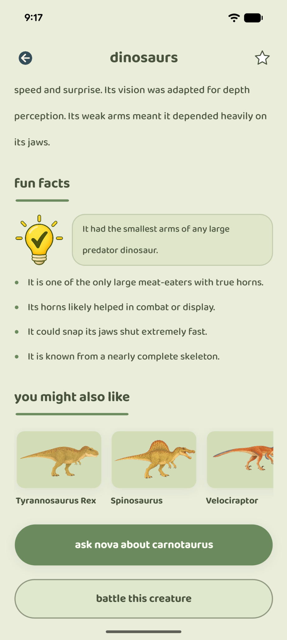 Fun facts on an entry