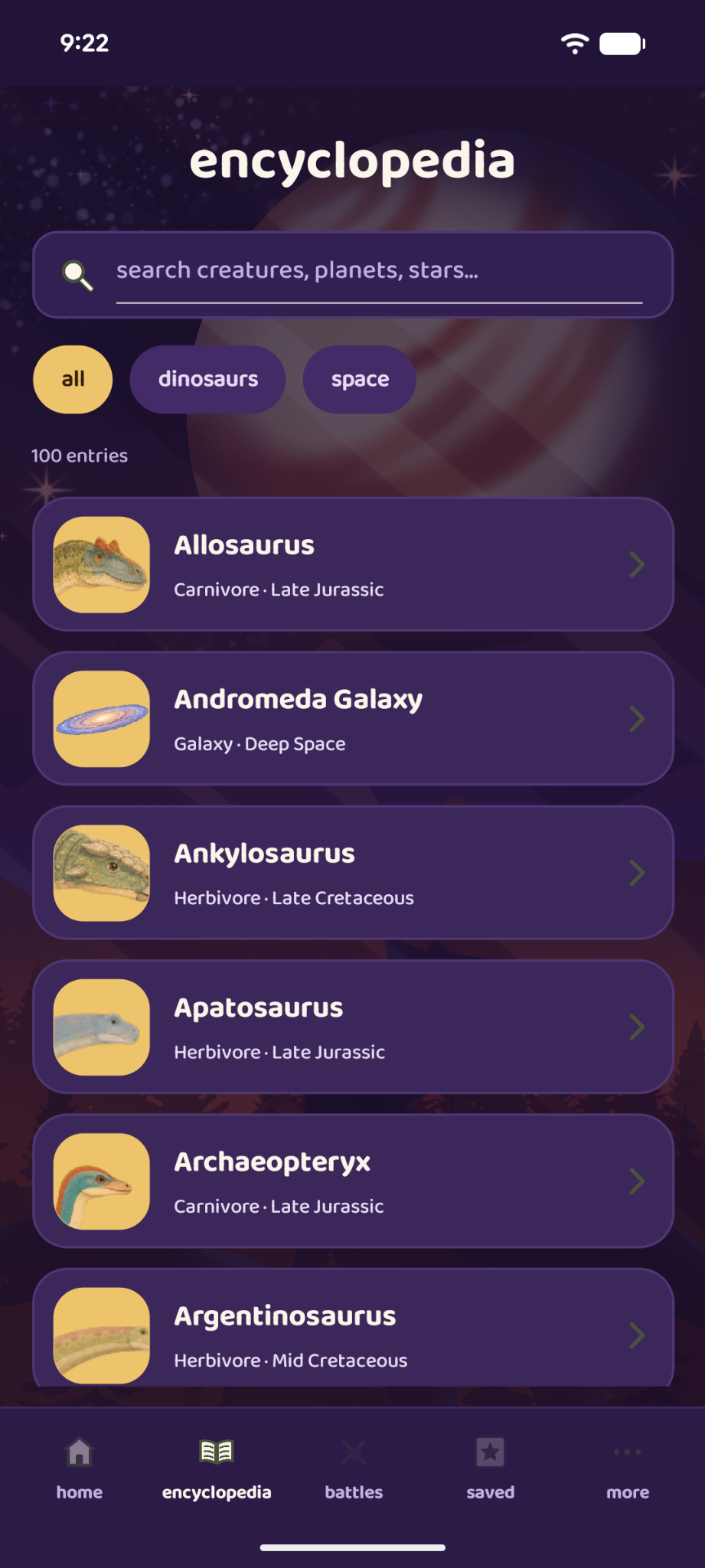 The encyclopedia in the twilight theme